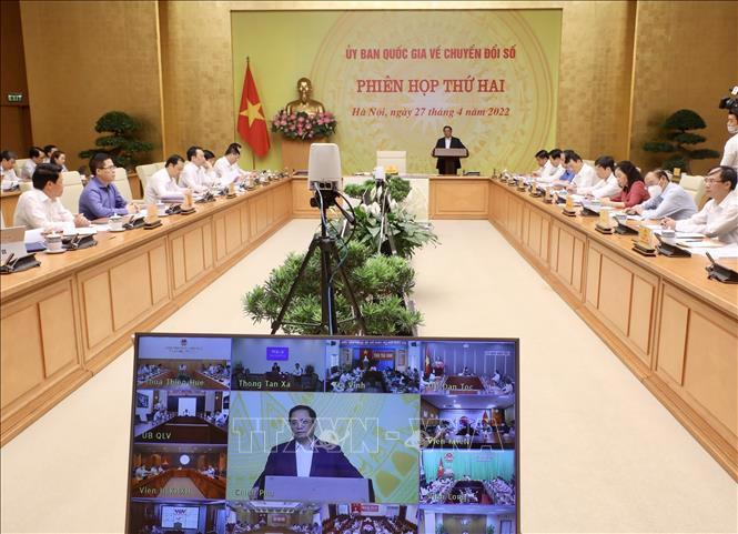 Thủ tướng  Chính phủ Phạm Minh Chính phát biểu kết luận phiên họp. Ảnh: TTXVN