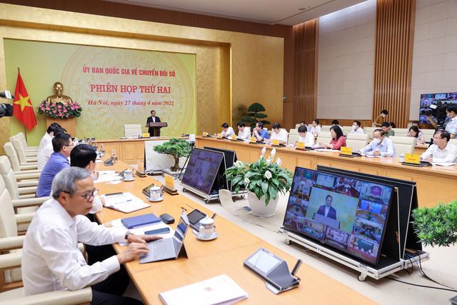 Các đại biểu dự phiên họp tại điểm cầu Chính phủ. Ảnh: VGP