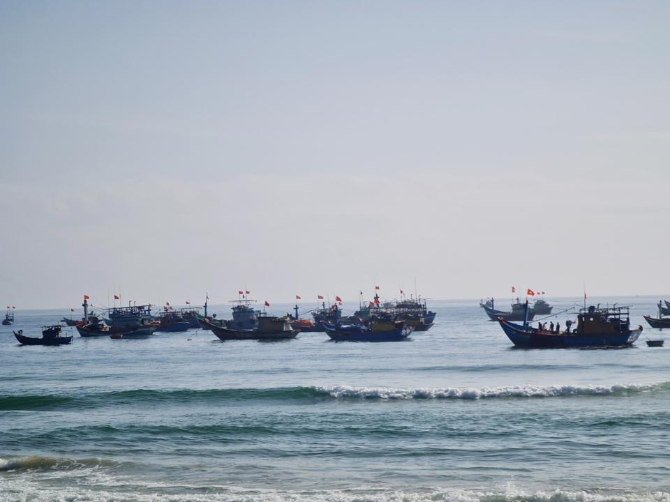 Tàu cá của ngư dân Phước Thiện.
