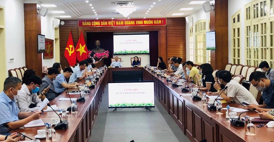 Quang cảnh buổi công bố Quyết định thanh tra