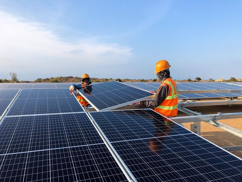 Nhà máy điện mặt trời Phước Ninh của T&T Group. Ảnh minh họa