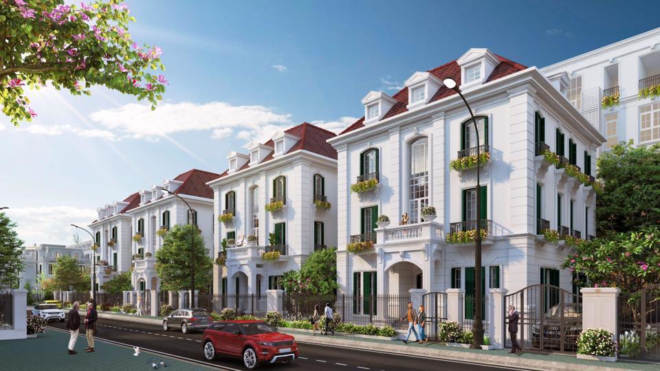 Hình ảnh phối cảnh mặt ngoài Biệt Thự Avenue Garden - phân khu Đông Dương (TT6-1)