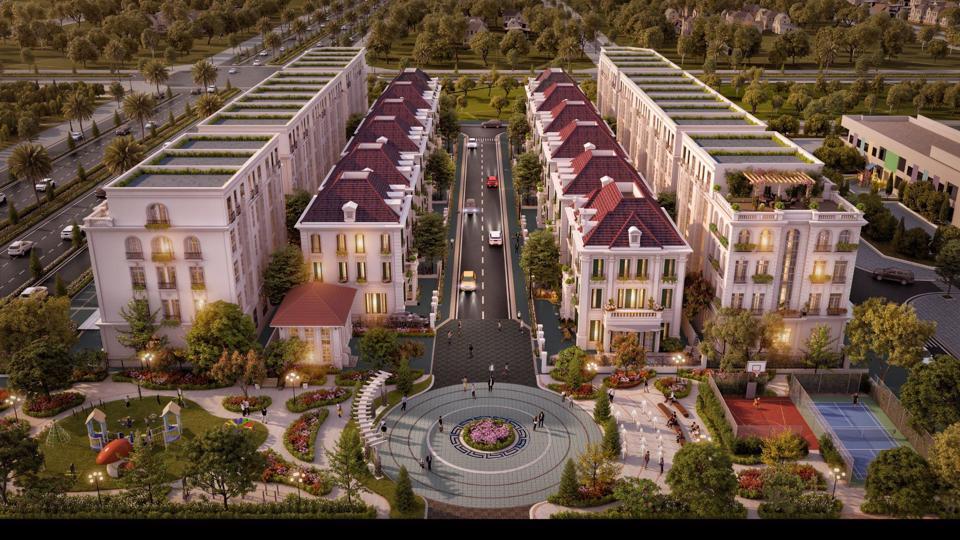 Hình ảnh phối cảnh Phân khu Đông Dương (TT6-1) - dự án Avenue Garden