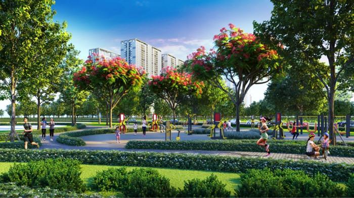 Đại đô thị Hinode Royal Park dành nhiều diện tích cho công viên, sân chơi của trẻ nhỏ