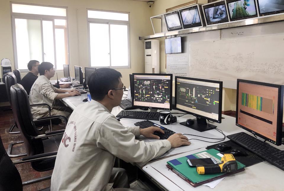 Trung tâm điều hành sản xuất nhà máy Xi măng Lam Thạch. Ảnh: Công ty CP Xi măng Quảng Ninh.