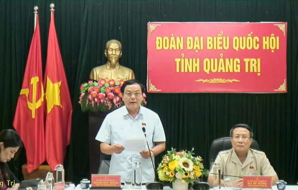 ĐB Hoàng Đức Thắng (Đoàn ĐBQH tỉnh Quảng Trị). Ảnh: Quochoi.vn