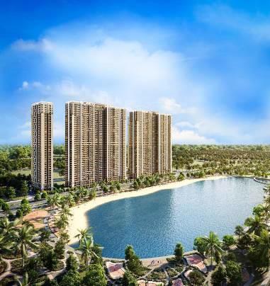 Bể bơi riêng trên tầng thượng mỗi toà nhà với thiết kế xanh độc đáo. Ảnh phối cảnh.