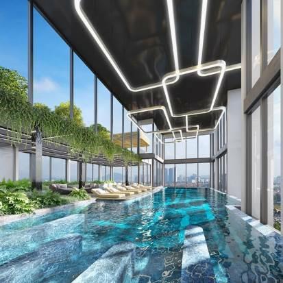Lounge thư giãn dưới nước chuẩn resort lấy cảm hứng từ đại dương. Ảnh phối cảnh
