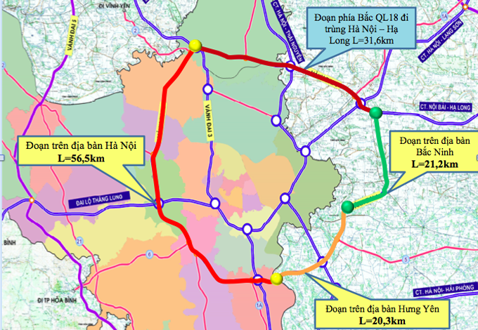 Tuyến đường Vành đai 4 - Vùng Thủ đô