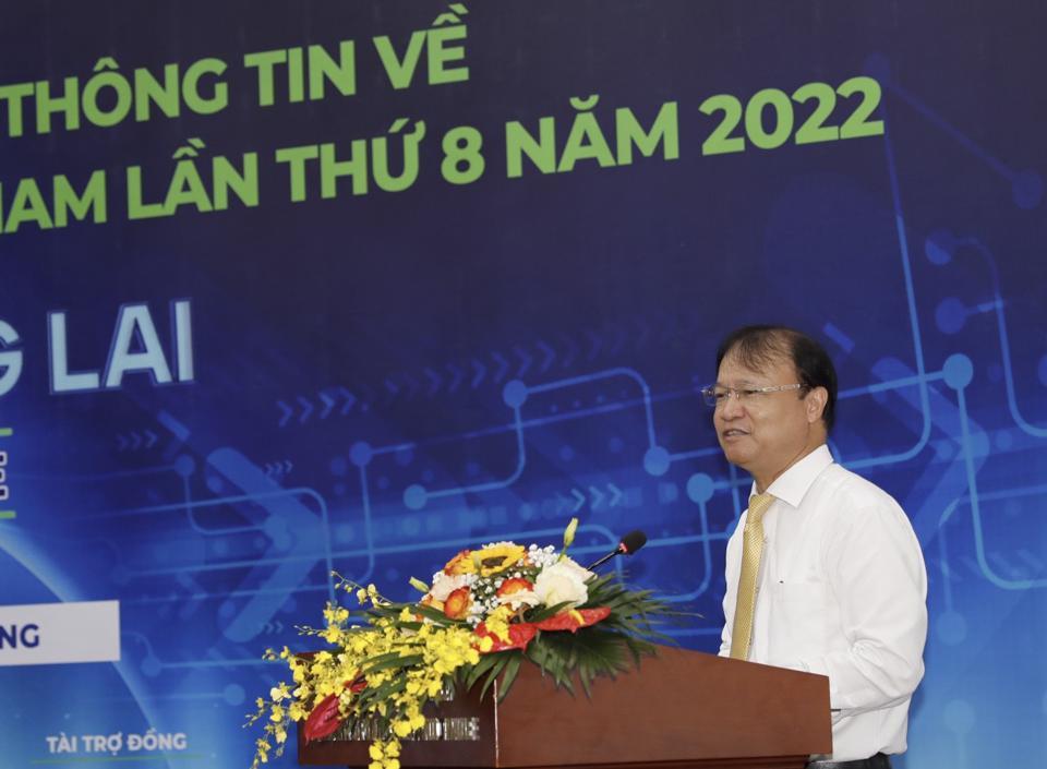 Thứ trưởng Bộ Công Thương Đỗ Thắng Hải chia sẻ thông tin tại họp báo. Ảnh: Khắc Kiên