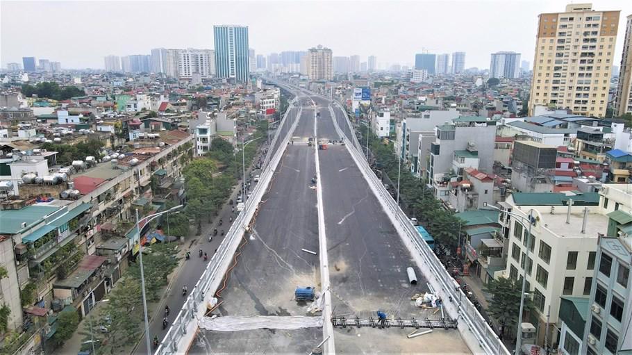 Đường Vành đai 2 trên cao chuẩn bị về đích an toàn, chất lượng - Ảnh 7