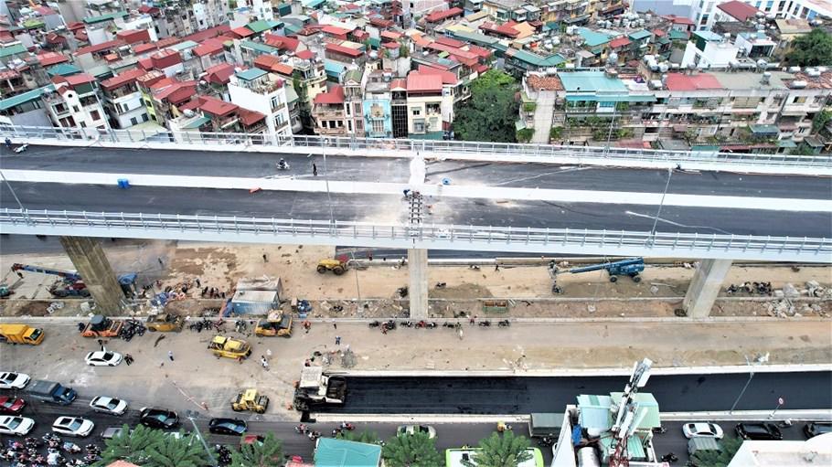 Đường Vành đai 2 trên cao chuẩn bị về đích an toàn, chất lượng - Ảnh 8