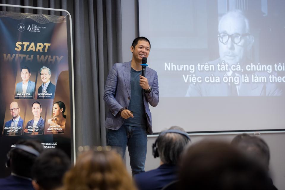 CEO Pencil Group Nguyễn Tiến Huy phát biểu.