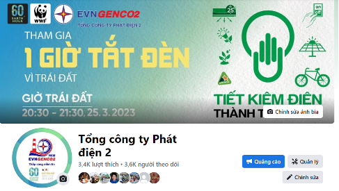 Thông tin về Giờ trái đất được tuyên truyền bằng nhiều hình thức