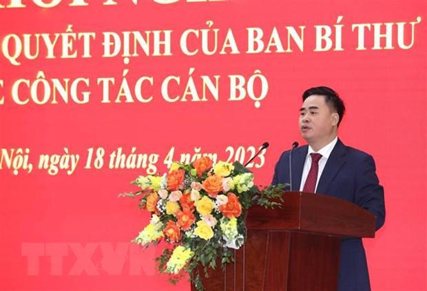 Ông Phạm Minh Tuấn, Phó Tổng Biên tập phụ trách Tạp chí Cộng sản, phát biểu tại hội nghị. (Ảnh: Phương Hoa/TTXVN)