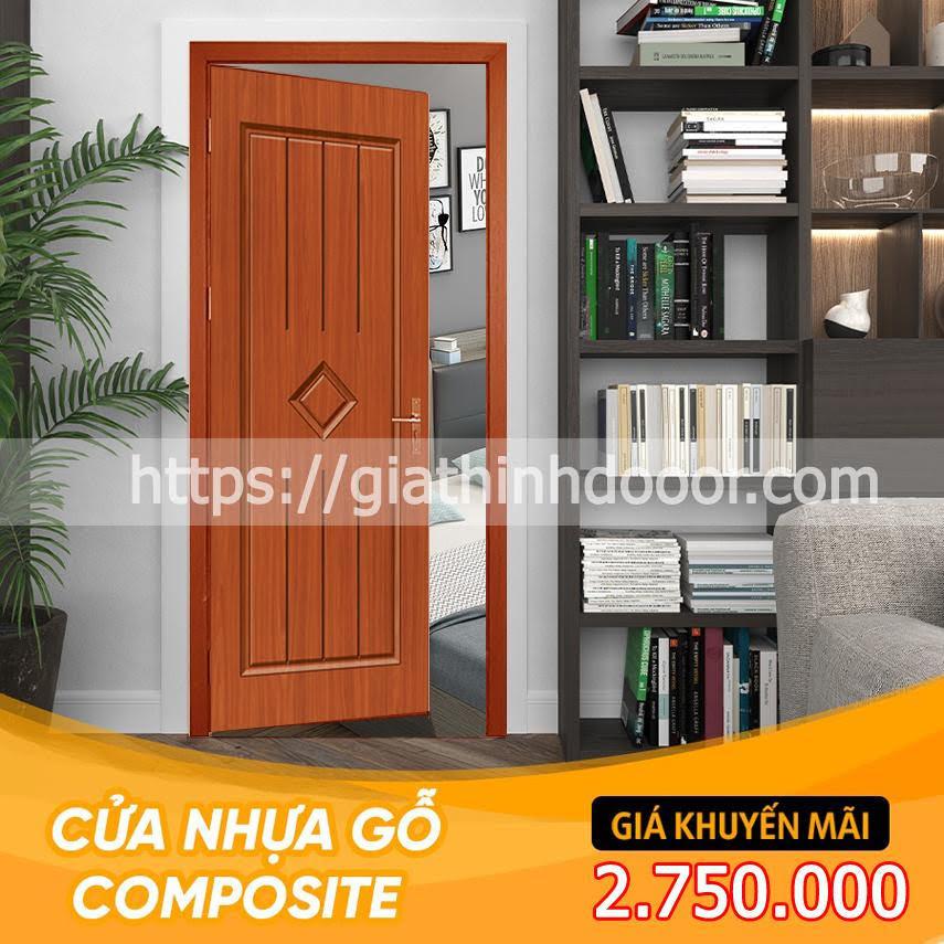 Cửa composite vân gỗ giá rẻ  - Ảnh 3