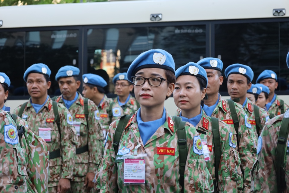 Lực lượng gìn giữ hòa bình của Việt Nam có rất nhiều nữ quân nhân.