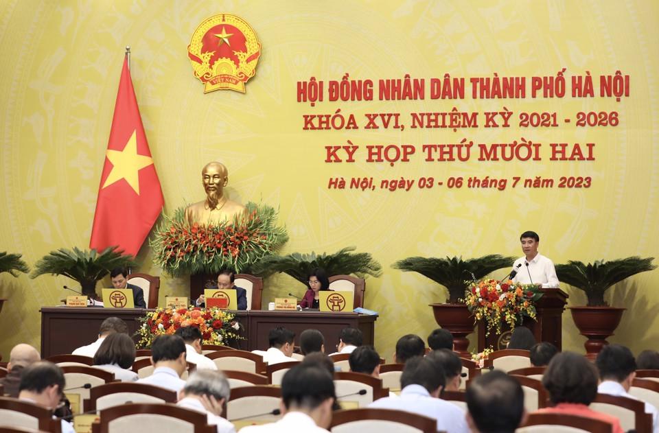 Quang cảnh Kỳ họp thứ 12, HĐND TP Hà Nội