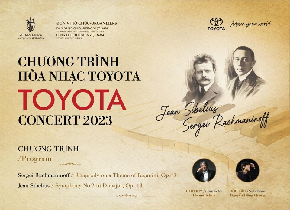 Poster chương trình Hoà nhạc Toyota.