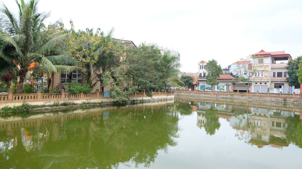 Môi trường nông thôn xanh, sạch, đẹp tại huyện Đan Phượng. Ảnh: Trọng Tùng