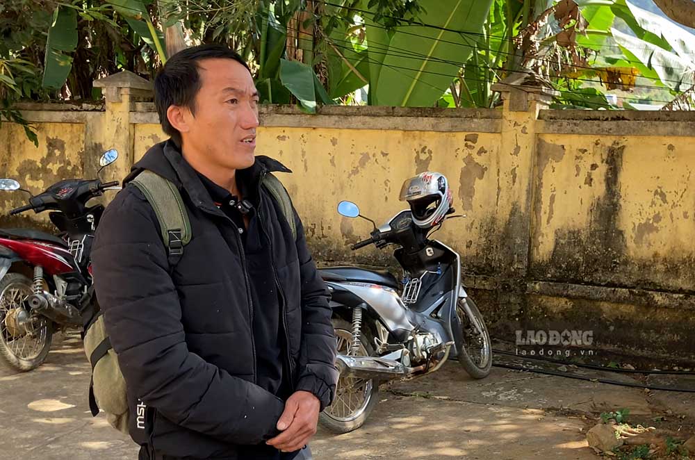 Anh Giàng A Mùa - một trong số những công nhân từ Nga về hiện đang có mặt tại địa phương. Ảnh: Quang Đạt