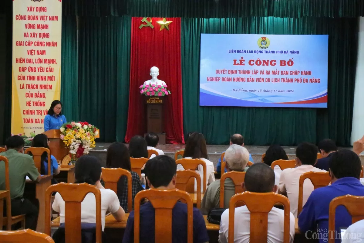 Liên đoàn Lao Động TP. Đà Nẵng thành lập Nghiệp đoàn Hướng dẫn viên du lịch TP. Đà Nẵng. Liên đoàn Lao Động TP. Đà Nẵng thành lập Nghiệp đoàn Hướng dẫn viên du lịch TP. Đà Nẵng.