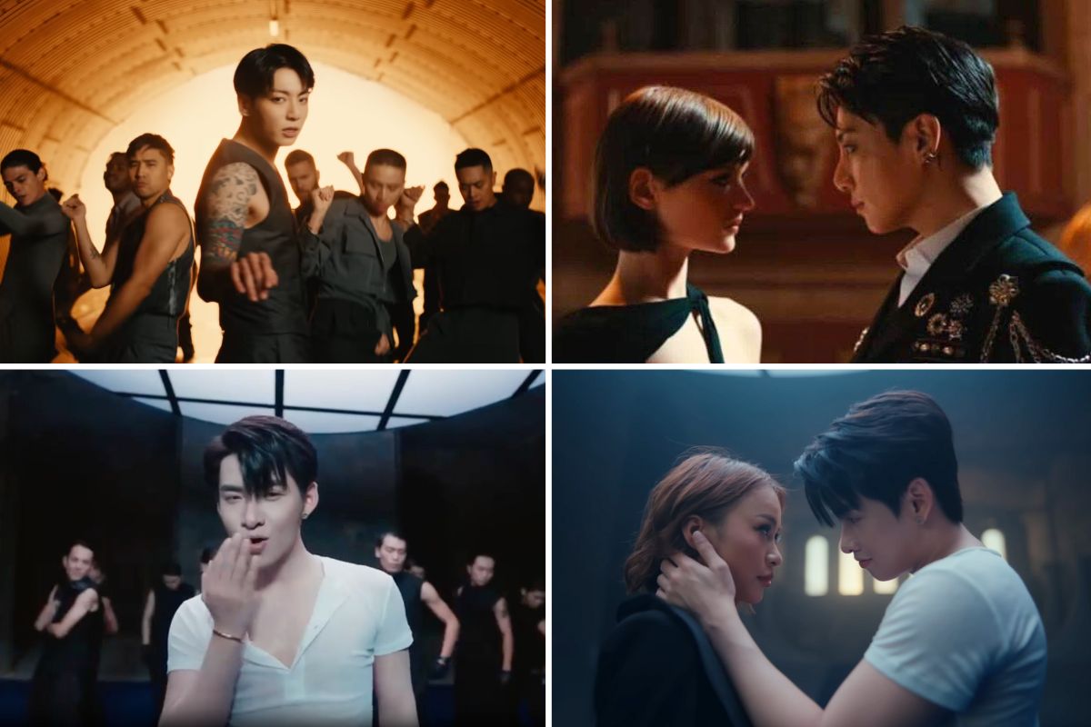 Mv của Hùng Huỳnh bị tố đạo nhái nhiều ý tưởng trong MV của Jungkook BTS. Ảnh: Cắt từ MV