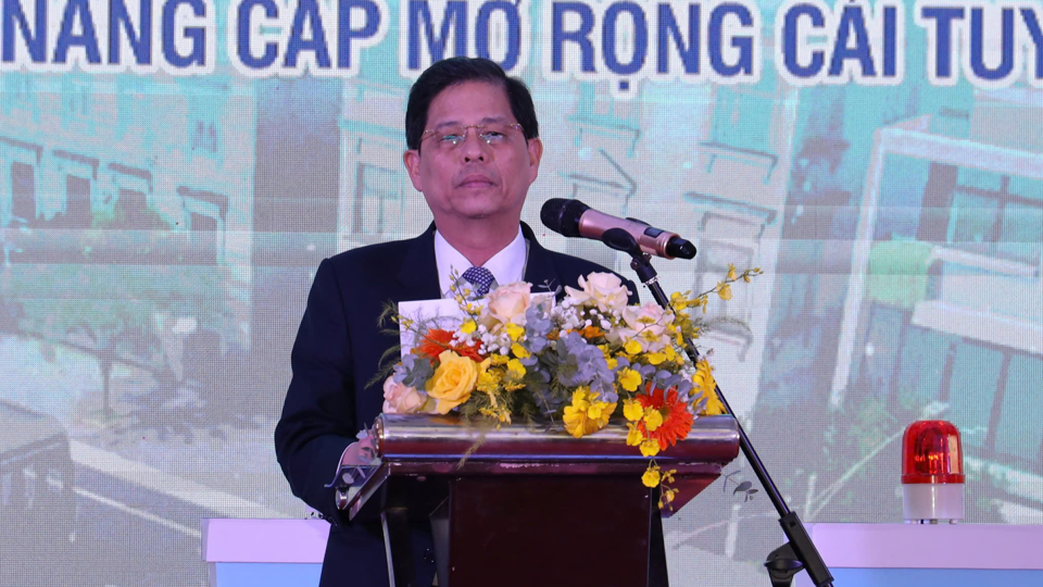 Chủ tịch UBND tỉnh Khánh Hòa phát biểu tại Lễ khởi công.