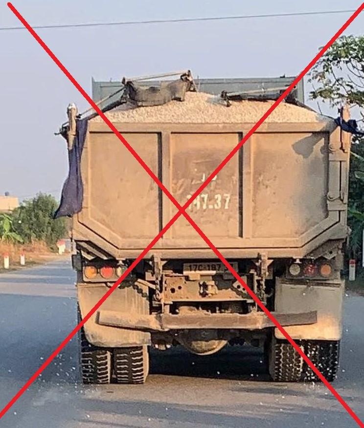 Hình ảnh phương tiện vi phạm. Ảnh: Người dân cung cấp