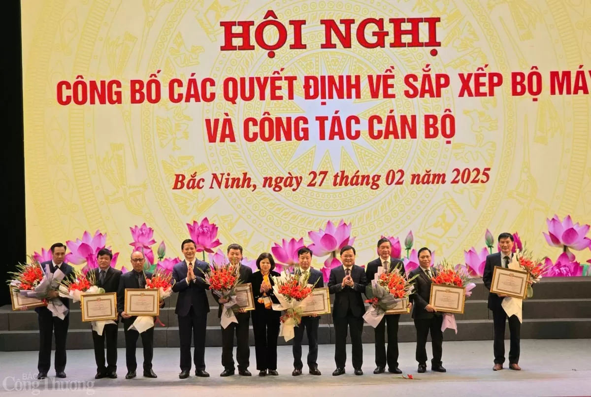 Bắc Ninh công bố các quyết định sắp xếp tổ chức bộ máy