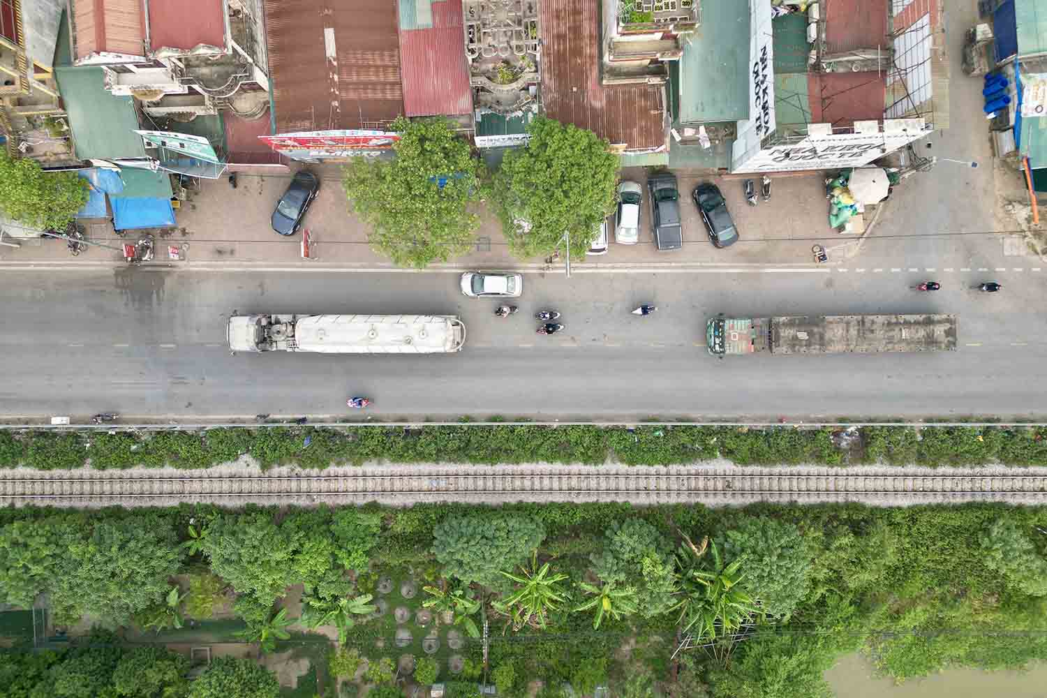 1,6km qua thị trấn Thường Tín và xã Hà Hồi (huyện Thường Tín, Hà Nội) sẽ được mở rộng lên 30m. Ảnh: Hữu Chánh