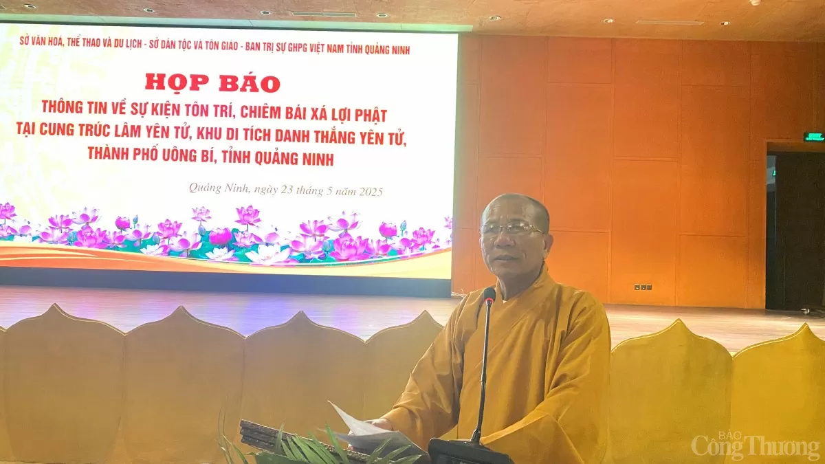 Quảng Ninh: Tôn trí, chiêm bái Xá lợi Phật sự kiện tâm Quảng Ninh: Tôn trí, chiêm bái Xá lợi Phật sự kiện tâm