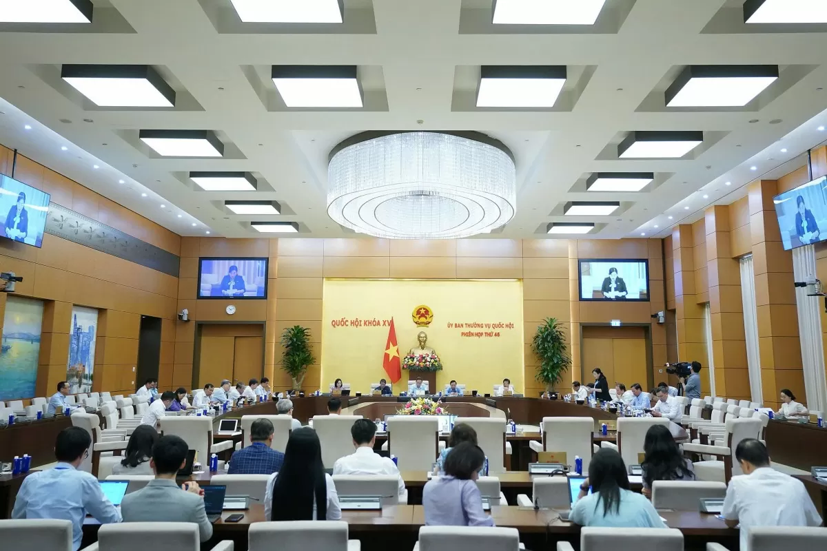 Toàn cảnh phiên họp. Ảnh: VPQH Toàn cảnh phiên họp. Ảnh: VPQH