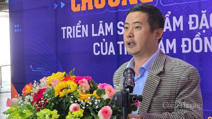 Ông Nguyễn Đình Thiện, Phó trưởng Phòng Tài nguyên và Môi trường TP. Đà Lạt phát biểu tại chương trình. Ảnh: Lê Sơn