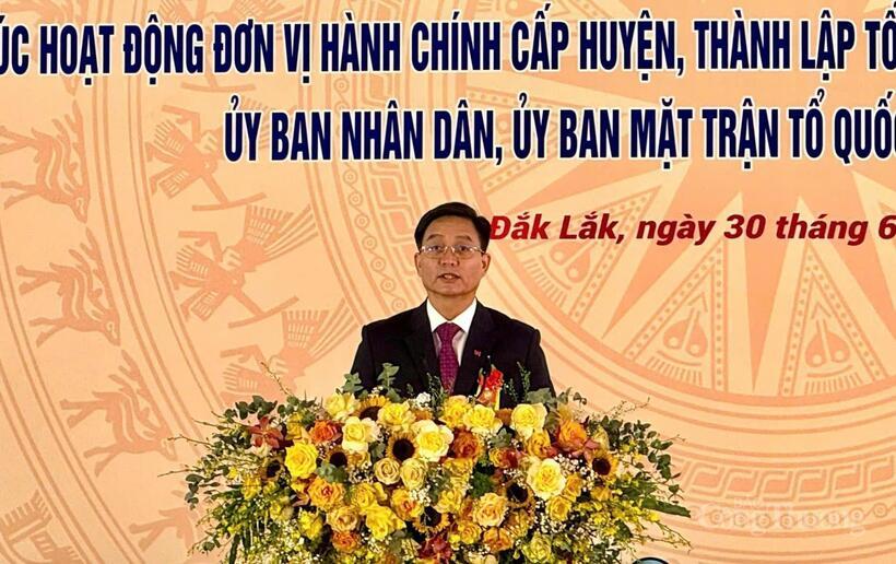 Ông Nguyễn Đình Trung giữ chức Bí thư Tỉnh uỷ Đắk Lắk (mới). Ảnh: Lê Sơn