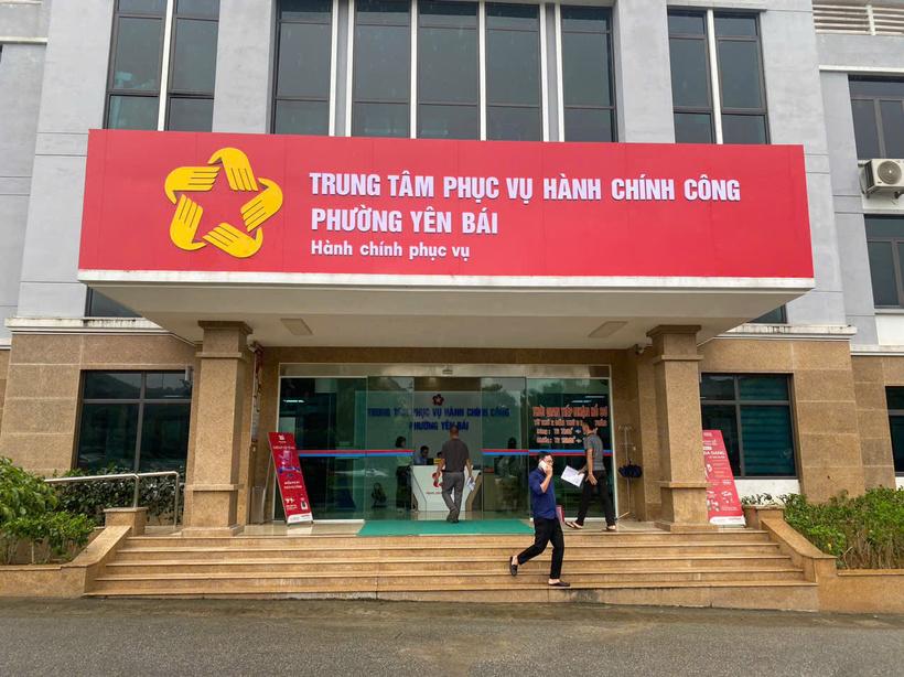 Trung tâm hành chính công phường Yên Bái, tỉnh Lào Cai có trụ sở khang trang, thiết bị hiện đại