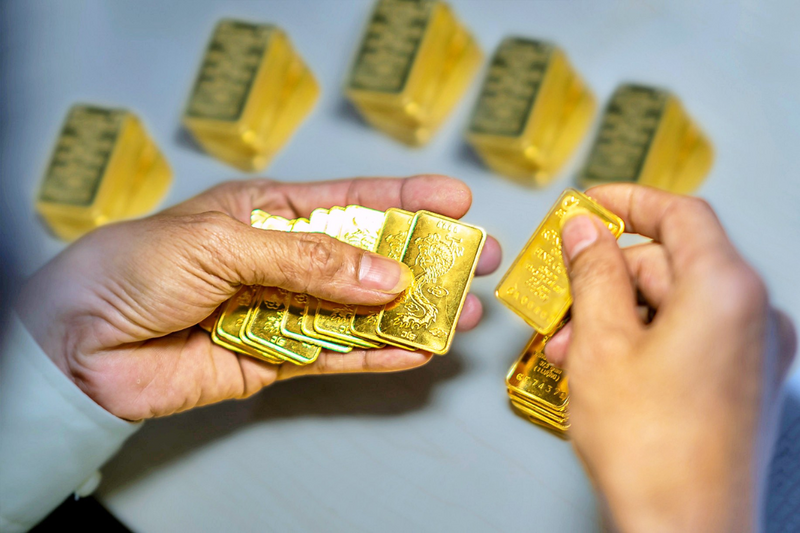 Thị trường vàng. Ảnh minh họa