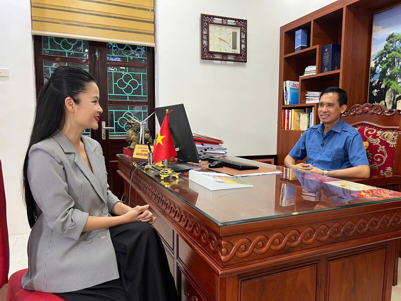 Phóng viên Báo Công Thương trao đổi với ông Nguyễn Đình Đại về sáng kiến Bộ Công Thương cử lãnh đạo trực tiếp hỗ trợ địa phương vận hành chính quyền hai cấp.