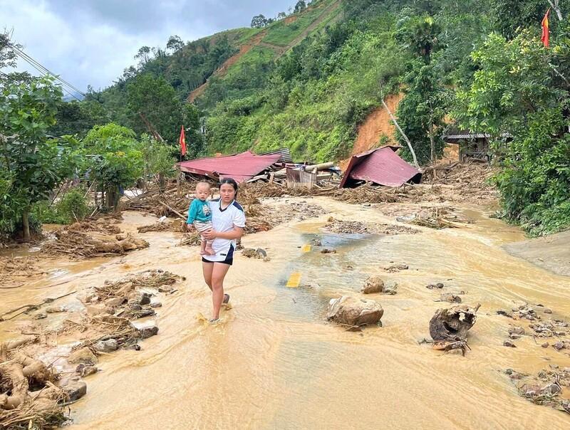 Rất may trận lũ không gây thiệt hại về người