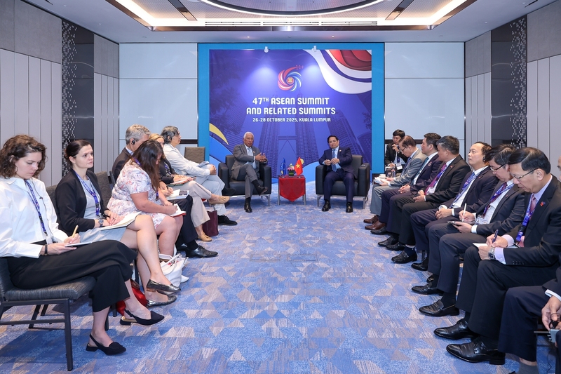 Chủ tịch Hội đồng châu Âu Antonio Costa khẳng định EU đánh giá cao vai trò, vị trí của Việt Nam, nhất là các thành tựu phát triển kinh tế. Ảnh: VGP/Nhật Bắc