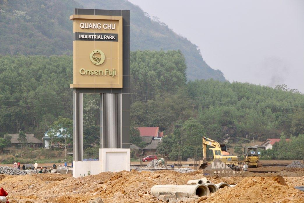 Cụm công nghiệp Osen Fuji đang triển khai hoàn thiện tại Chợ Mới (Thái Nguyên). Ảnh: Nguyễn Hoàn.