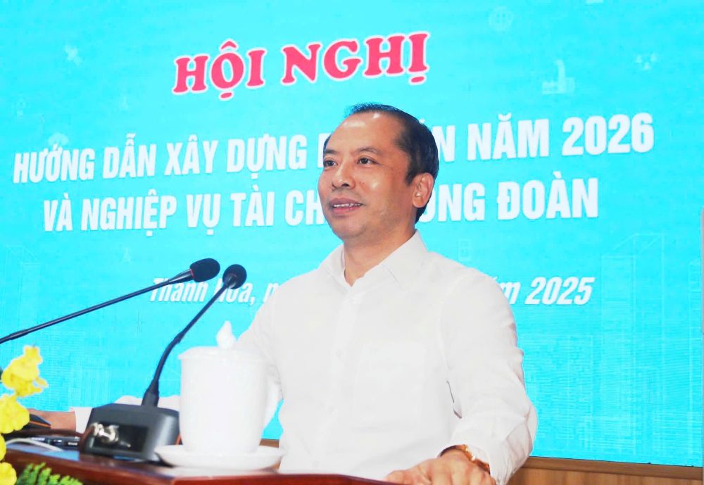 Ông Lương Trọng Thành - Tân Chủ tịch LĐLĐ tỉnh Thanh Hóa . Ảnh: Quách Du