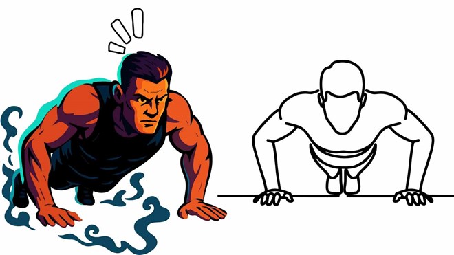 Cách chống đẩy để không gây đau lưng, kích hoạt cơ bắp