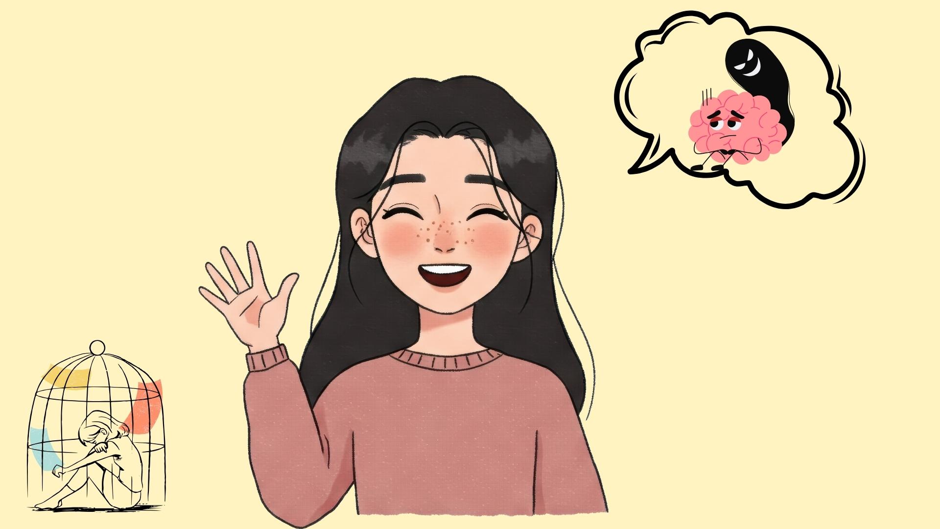 Tác hại của tích cực độc hại đến tâm lý. Đồ họa: Bảo Anh