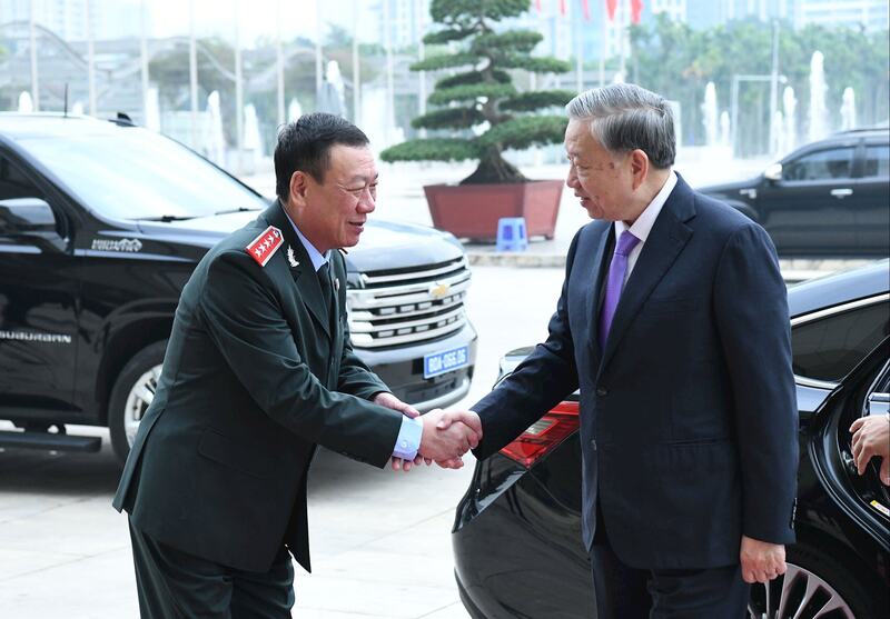 Tổng Bí thư Tô Lâm đến dự Lễ kỷ niệm 80 năm Ngày truyền thống Thanh tra Việt Nam. Ảnh: Lâm Hiển