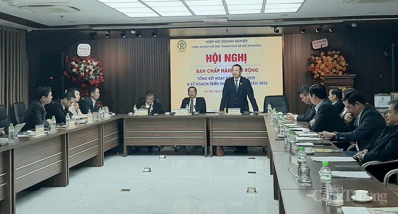 Hội nghị Ban Chấp hành mở rộng HANSIBA nhằm tổng kết hoạt động năm 2025 và kế hoạch triển khai công tác năm 2026. Ảnh: N.H