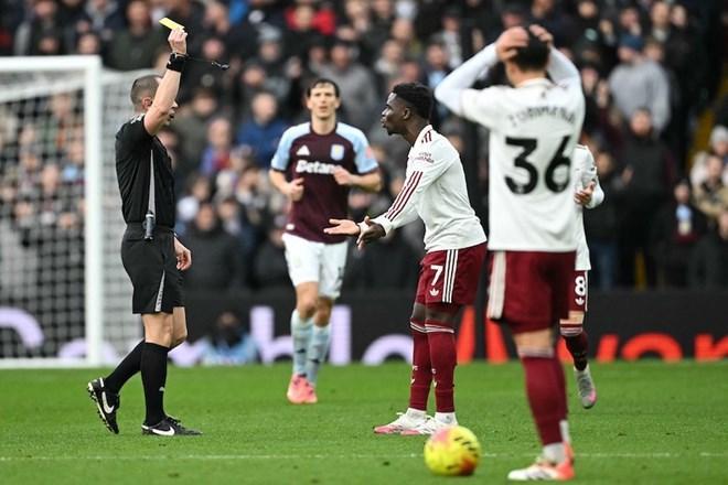 Arsenal đã có một trận đấu thất vọng trước Aston Villa.  Ảnh: AFP