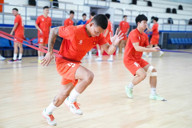 Tuyển futsal Việt Nam tăng tốc chuẩn bị cho giải châu Á