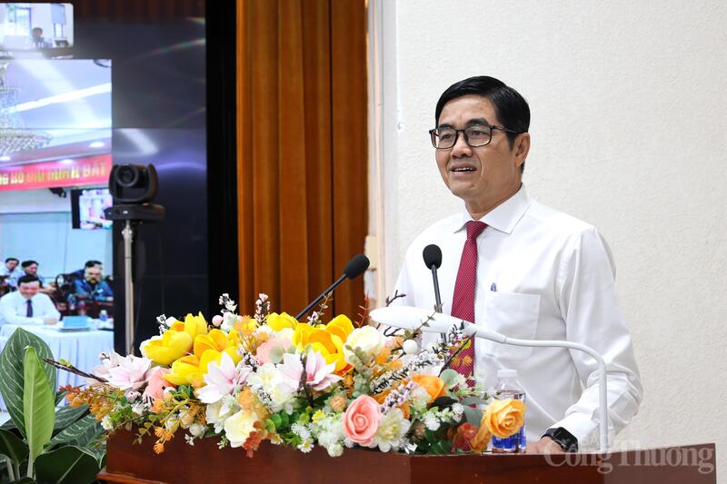 Ông Phạm Văn Cường, Phó Giám đốc Sở Công Thương Đồng Nai phát biểu tại hội nghị