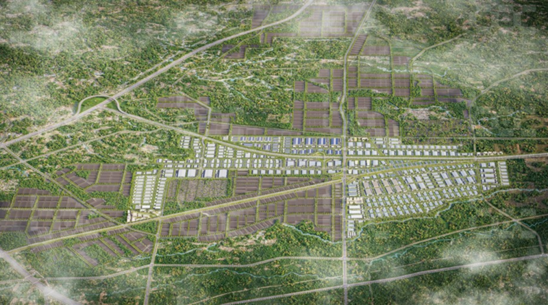 Phối cảnh Khu công nghiệp Xuân Quế - Sông Nhạn.